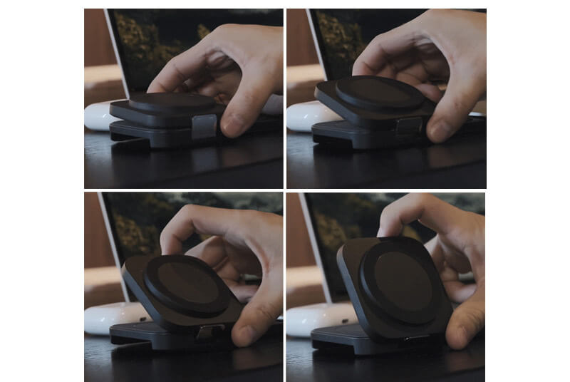 スタンド機能 高さ・角度調節が簡単