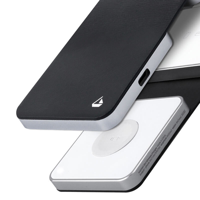 本革とアルミニウム合金高級感を演出