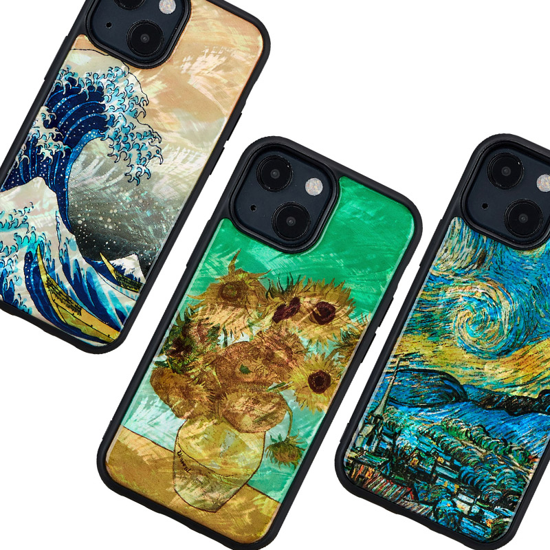 葛飾北斎「神奈川沖浪裏」・ゴッホ「ひまわり」・ゴッホ「星月夜」