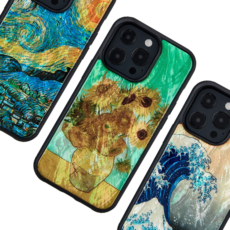 葛飾北斎「神奈川沖浪裏」・ゴッホ「ひまわり」・ゴッホ「星月夜」