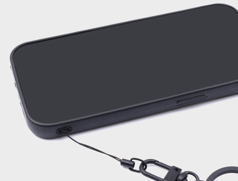 便利なストラップホール付き