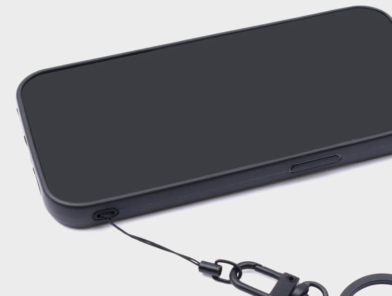 便利なストラップホール付き