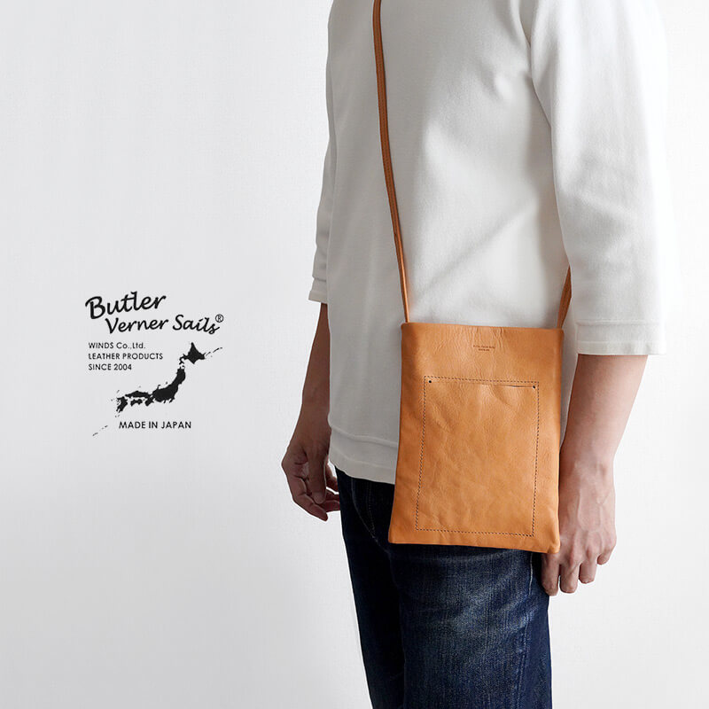 隠しマグネット 馬革シンプルショルダー