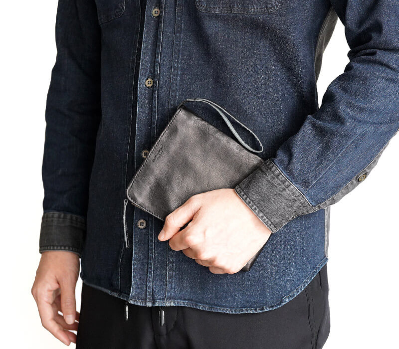 サコッシュ ポーチ 本革