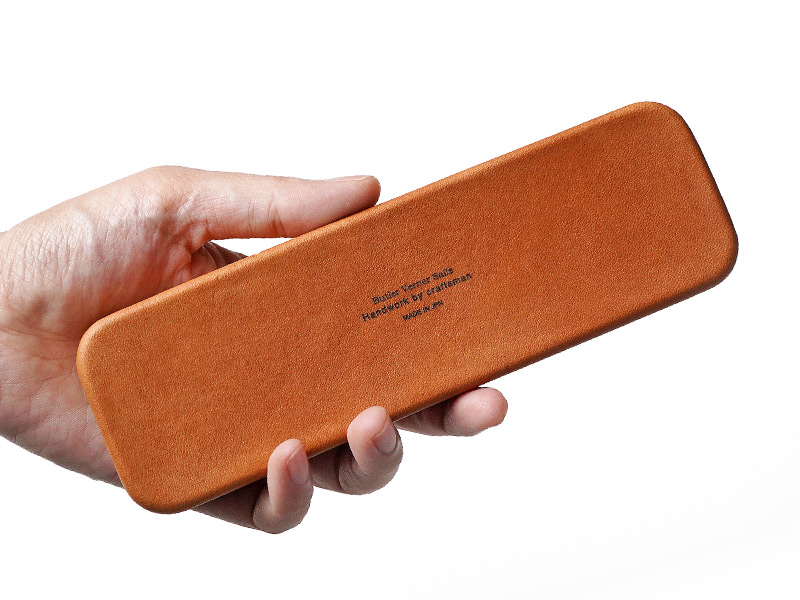 栃木レザー　モールドレザーペンケース