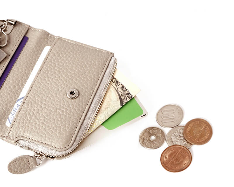 ファスナー付きコインケース