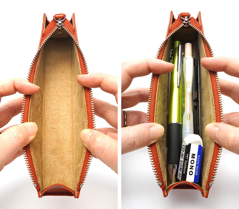 ペンケースの内側