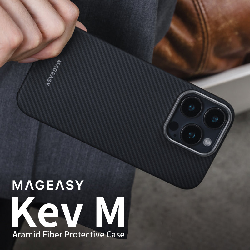 大切なiphoneをおしゃれに守るアラミド繊維製のスマホケース