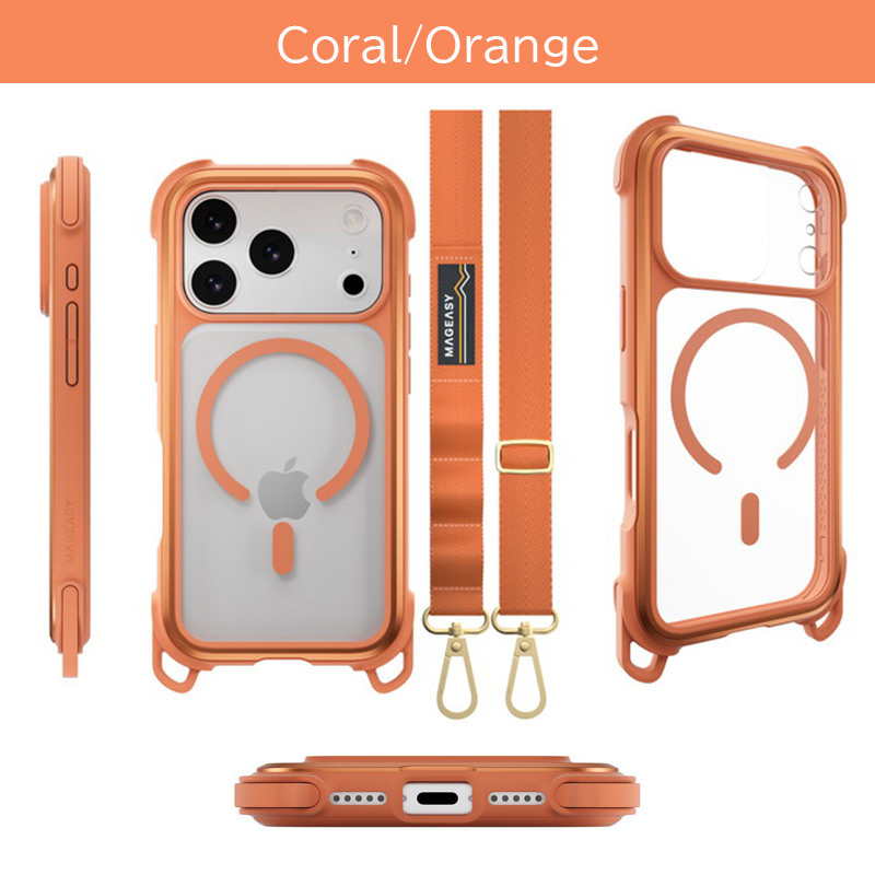 コーラル/オレンジ