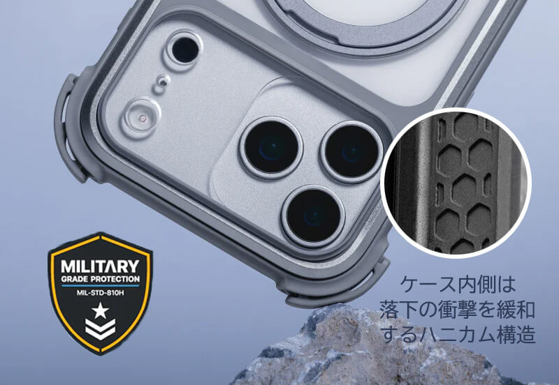 米軍MIL規格準拠の耐衝撃ケース