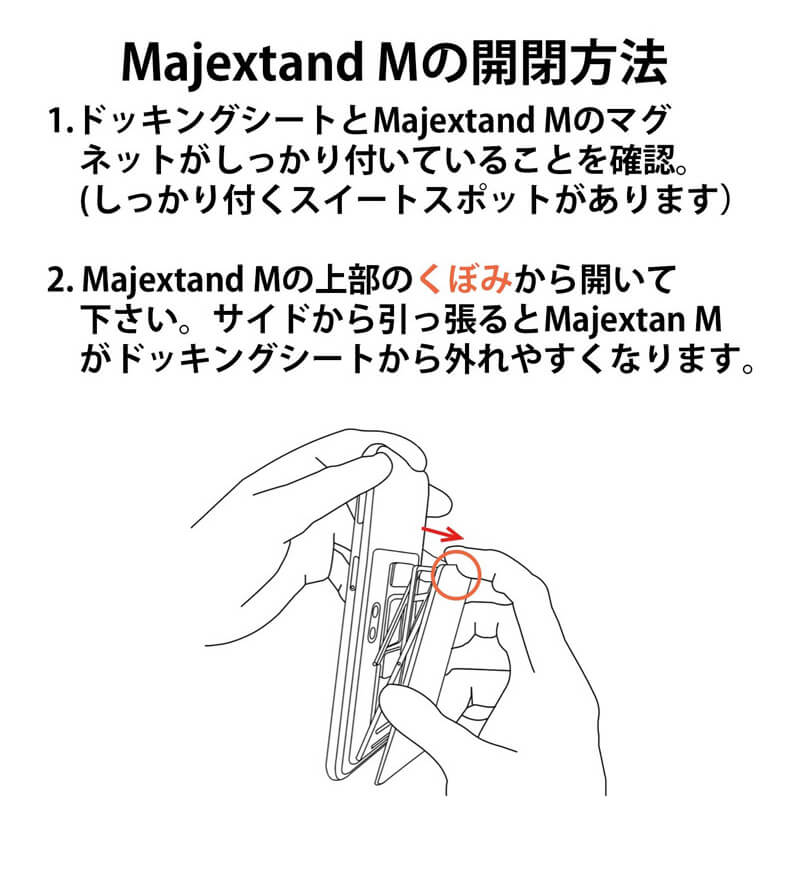 Majextand M 開閉方法