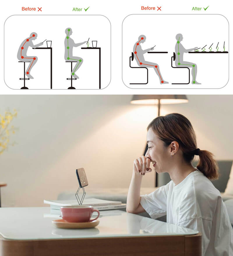 正しい姿勢でデジタルデバイスを快適に