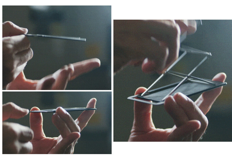 わずか2.3mm。まるで紙のように薄い。