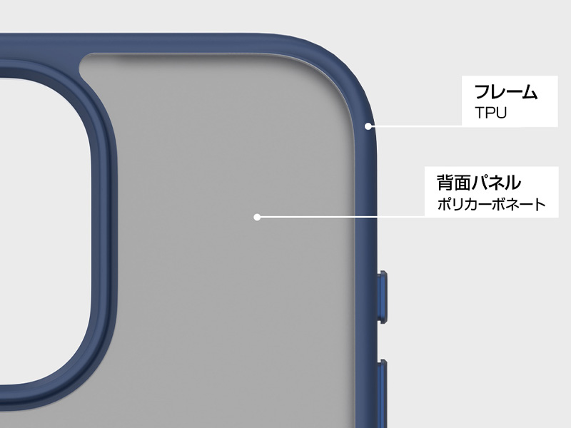 高耐久　衝撃に強いハイブリッド構造