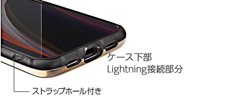 ストラップホール付き