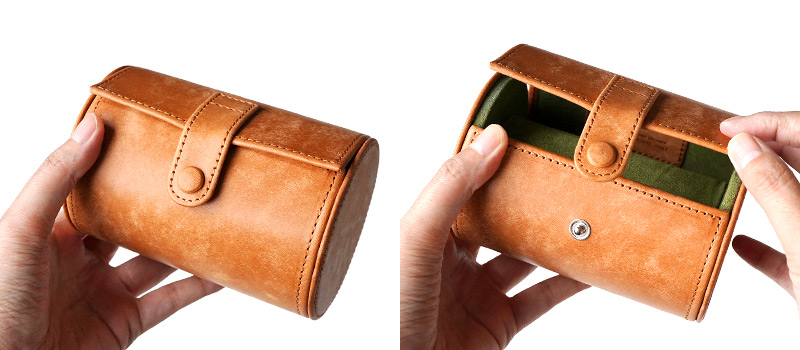 スナップボタン式で安全