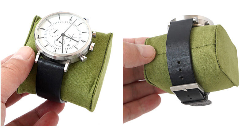 付属のクッションに巻いて収納