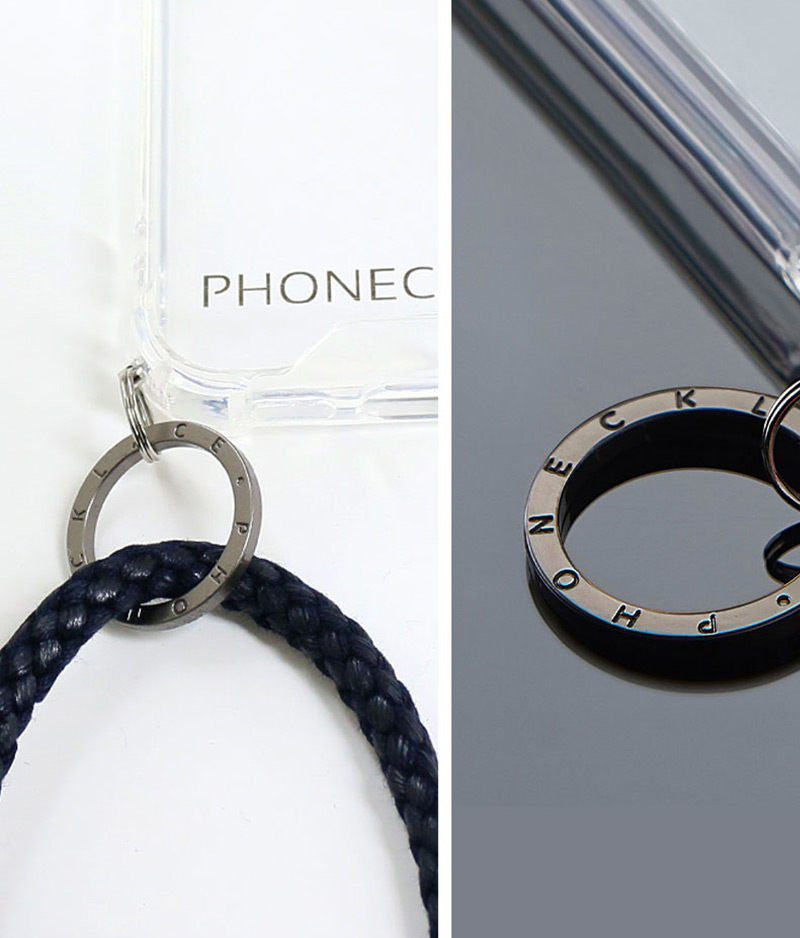 スタイリッシュなロゴ入りチャーム