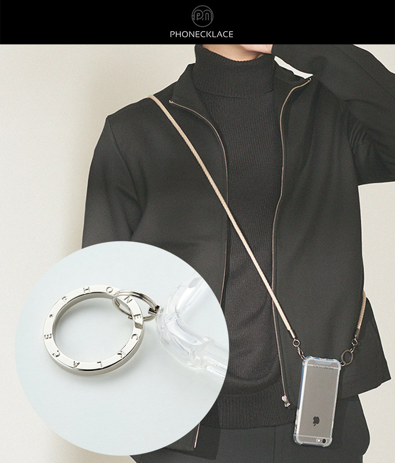 PHONECKLACE「ロープショルダーストラップ付きクリアケース」