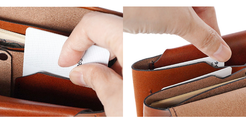 カードが縦入れできる長財布