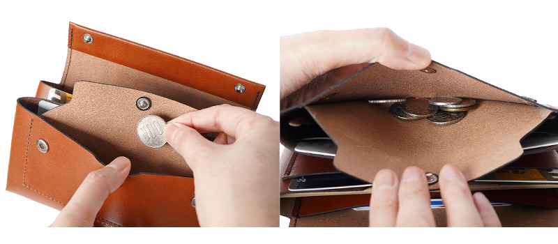 小銭が取り出しやすい構造