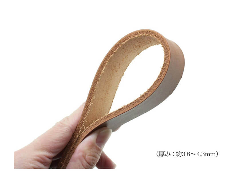 約4mmの厚口栃木レザーを使用