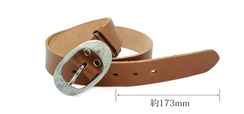 剣先から真ん中の穴まで約17.3cm。サイズ調整も簡単にできるので、お好みのフィット感で着用できます