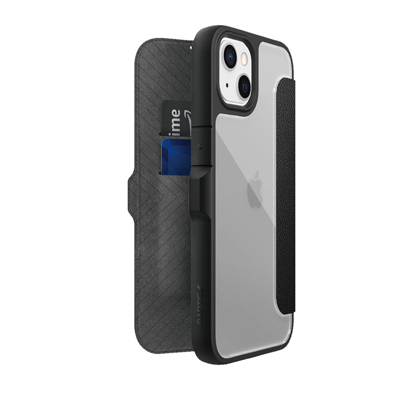 マグネット式フリップ iPhone13 Pro ケース 手帳型 レザー 耐衝撃 背面 クリア