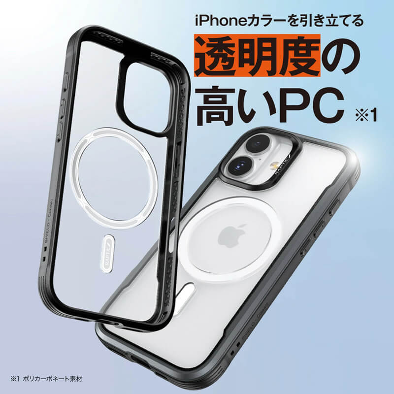 高い透明度の背面クリアケース