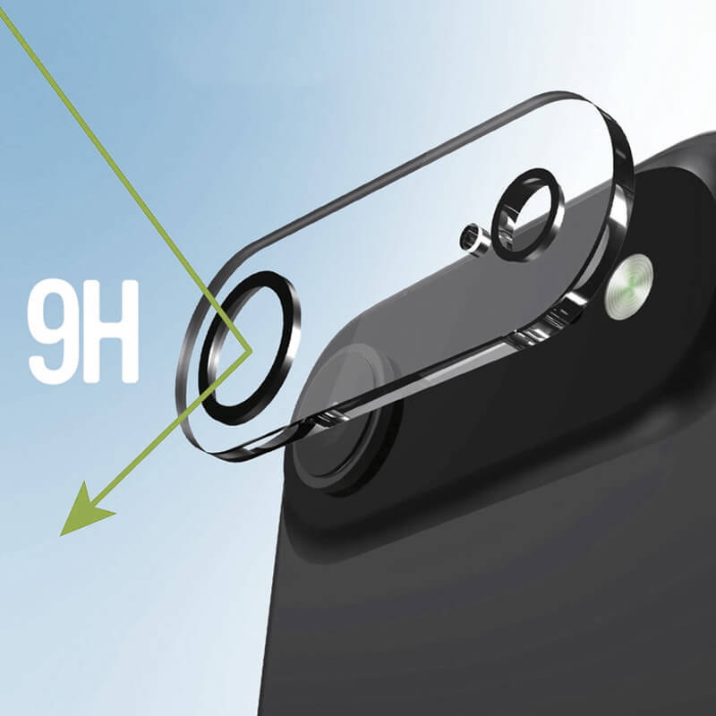 硬度9Hガラスでカメラを保護