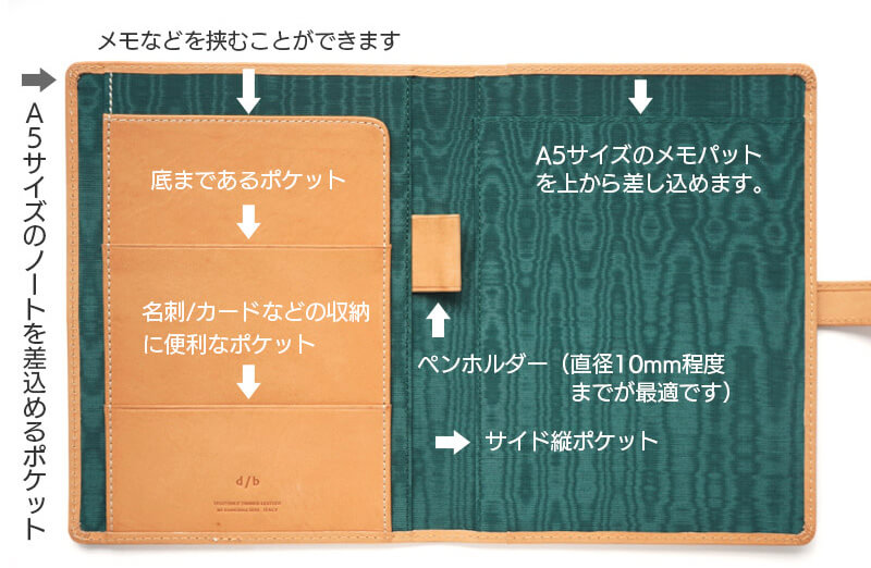 便利な収納ポケット＆ペンホルダー