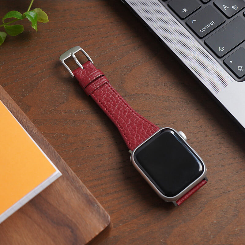 本革 アップルウォッチ用バンド ボルドー