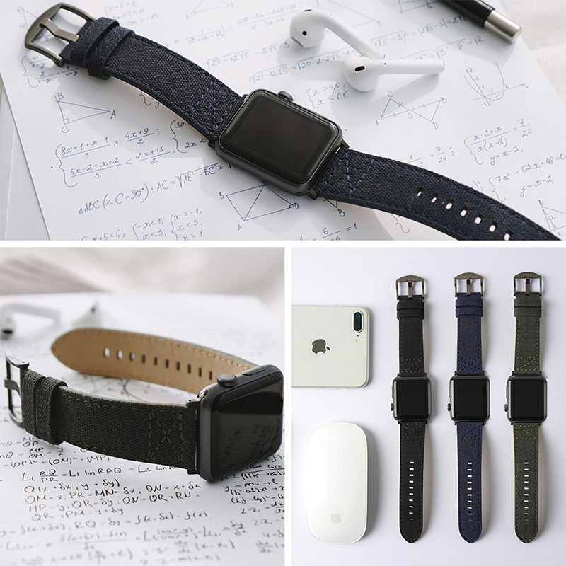 Apple Watch バンド Wax Canvas