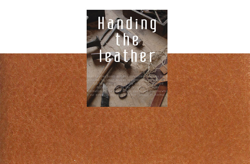 イタリア製タンポナータレザー