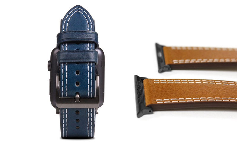 クロームコーティングのメタルバックルのApple Watch バンド