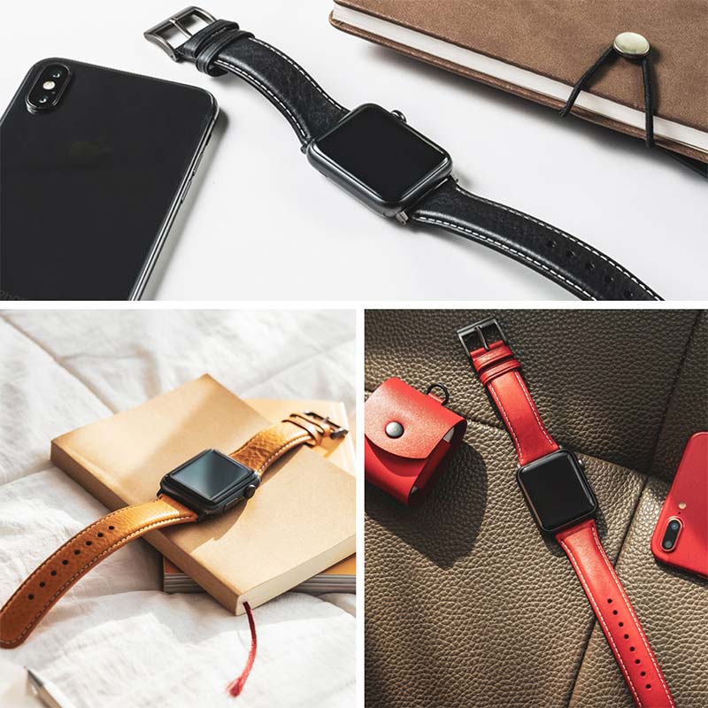 SLG Design Apple Watch バンド Italian Minerva Box Leather