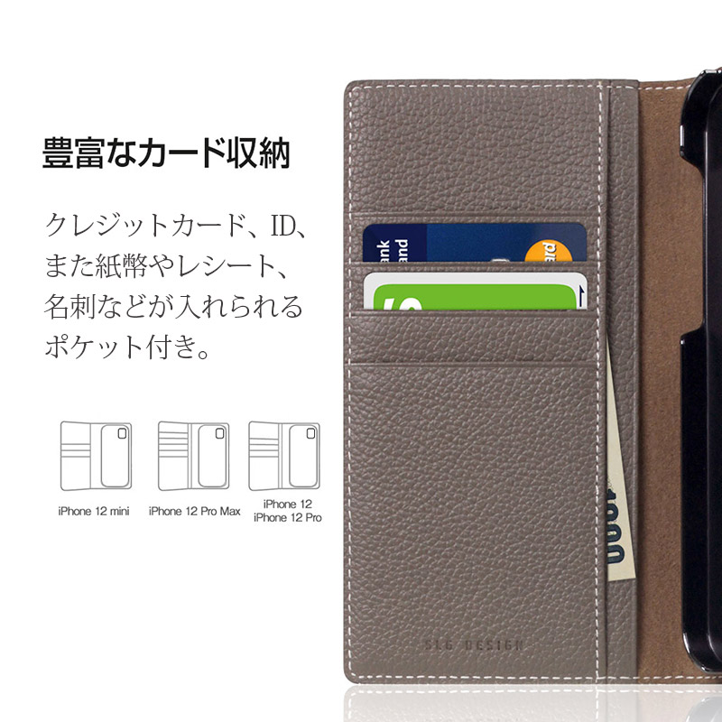 iPhone 12 12Pro ケース 手帳型 ブランド 本革 スマホケース