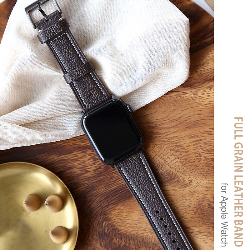 SLG Design FULL GRAIN LEATHER BAND for Apple Watch