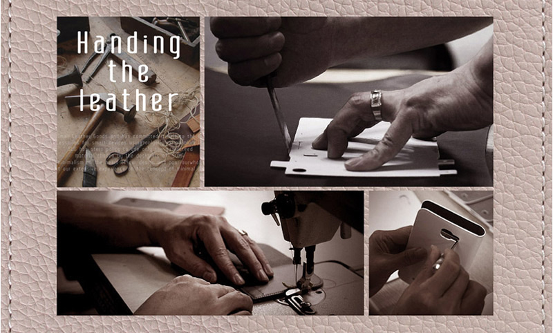 フルグレインレザーとは、ミリング加工によって柔らかく、自然なシワやシボが魅力の上質なレザーです。しなやかで、耐久性の高いフルグレインレザーは手になじみやすく、持ち歩きにも適しています。