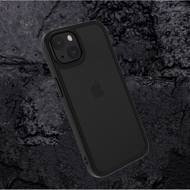 Clear Black (クリアー ブラック) iPhone13 Pro ケース 背面 カバー スマホケース 耐衝撃