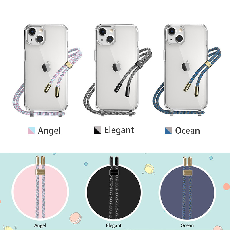 『SwitchEasy PLAY ショルダー ストラップ 付き クリアケース』 iPhoneケース クリア 背面型 シェル