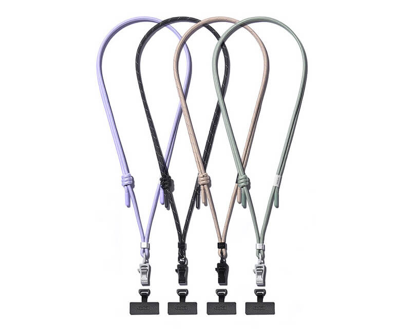 質感のあるパターンと繊細な輝きが美しいショルダーストラップ