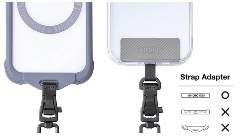 ストラップアダプター付属