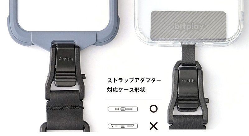 ストラップアダプター付属