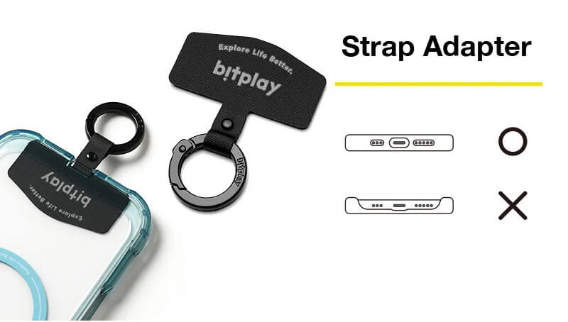 ストラップアダプター付属