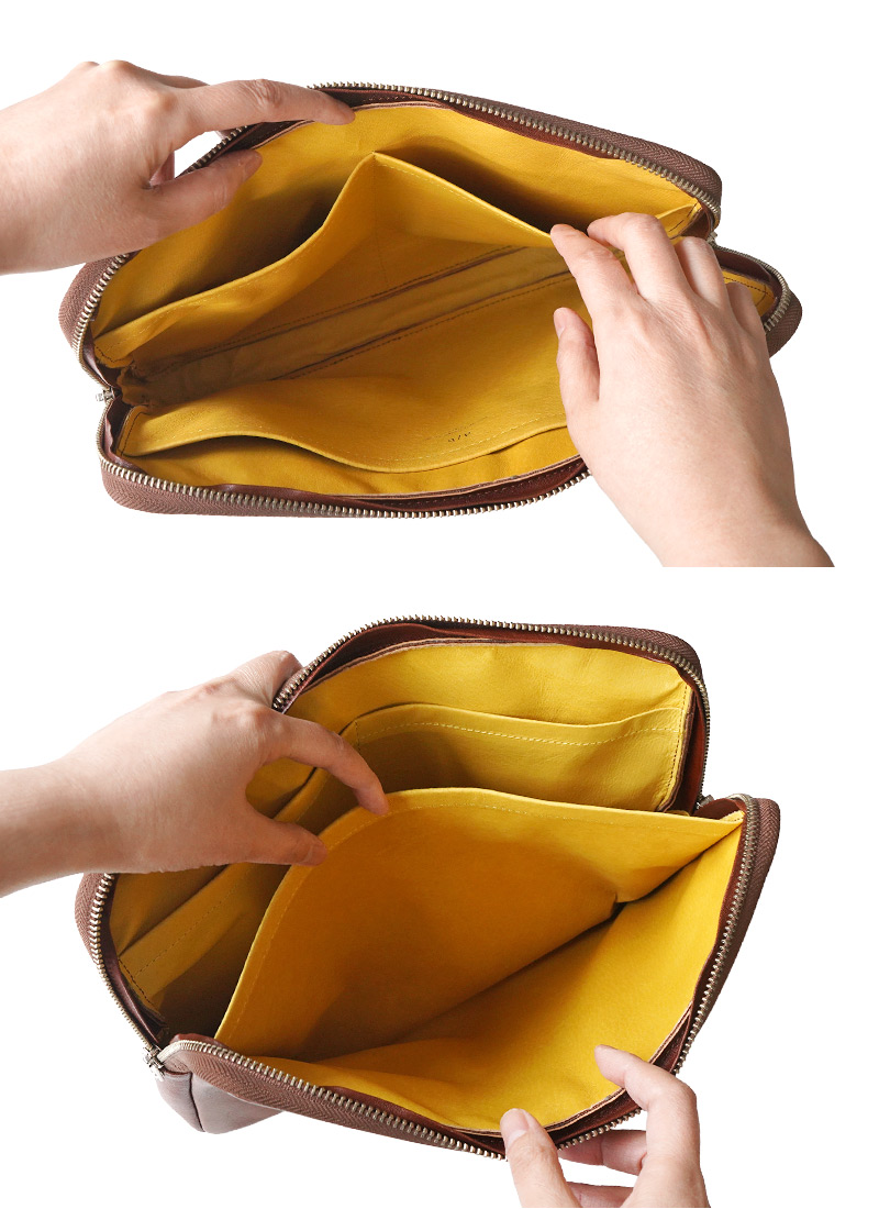 両サイドにポケット