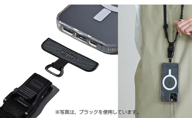 ストラップアダプター付属