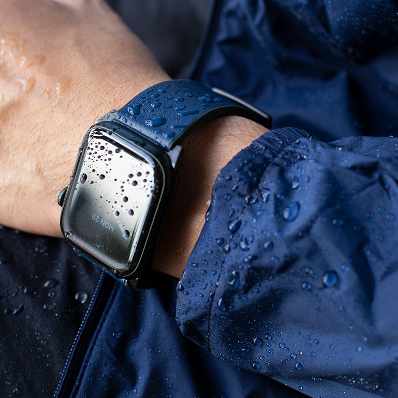 本革なのに防水