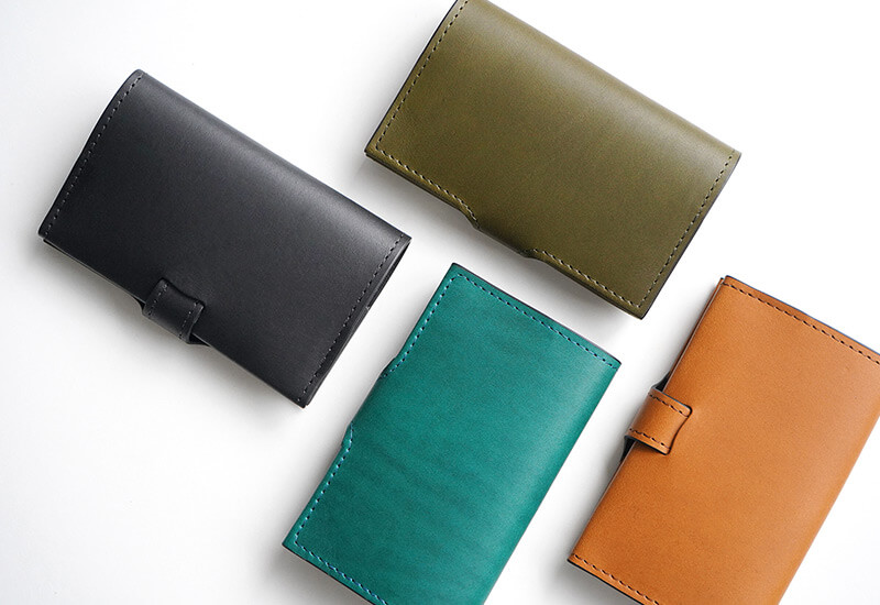 発色の良いイタリアンオイルレザー