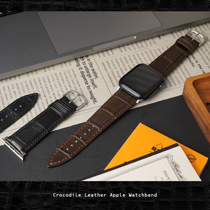 Crocodile Leather Belt 